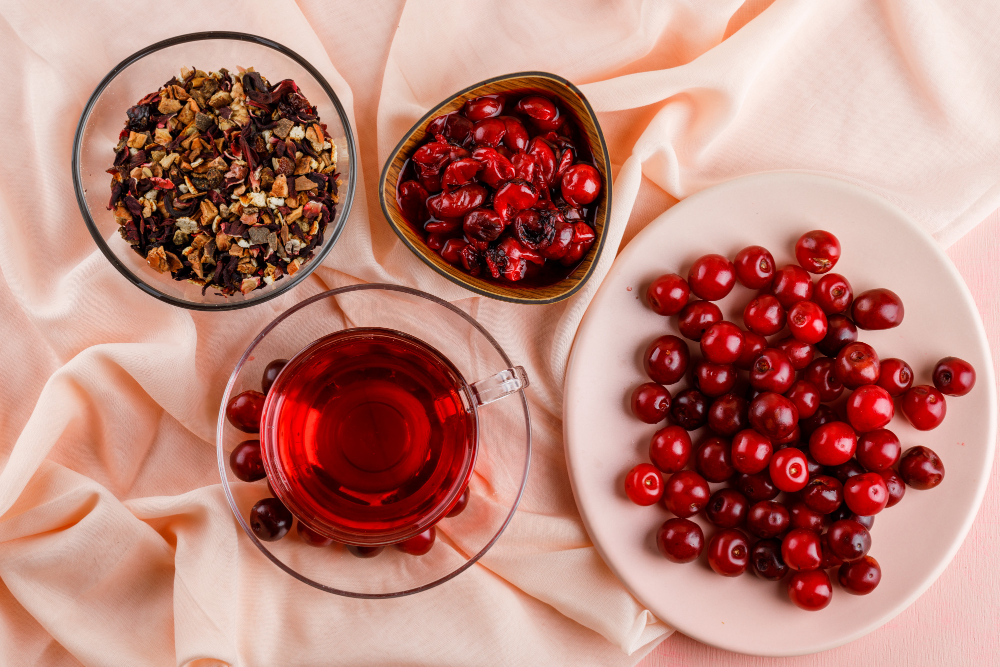 cranberrythee, cranberry muesli, gedroogde cranberries